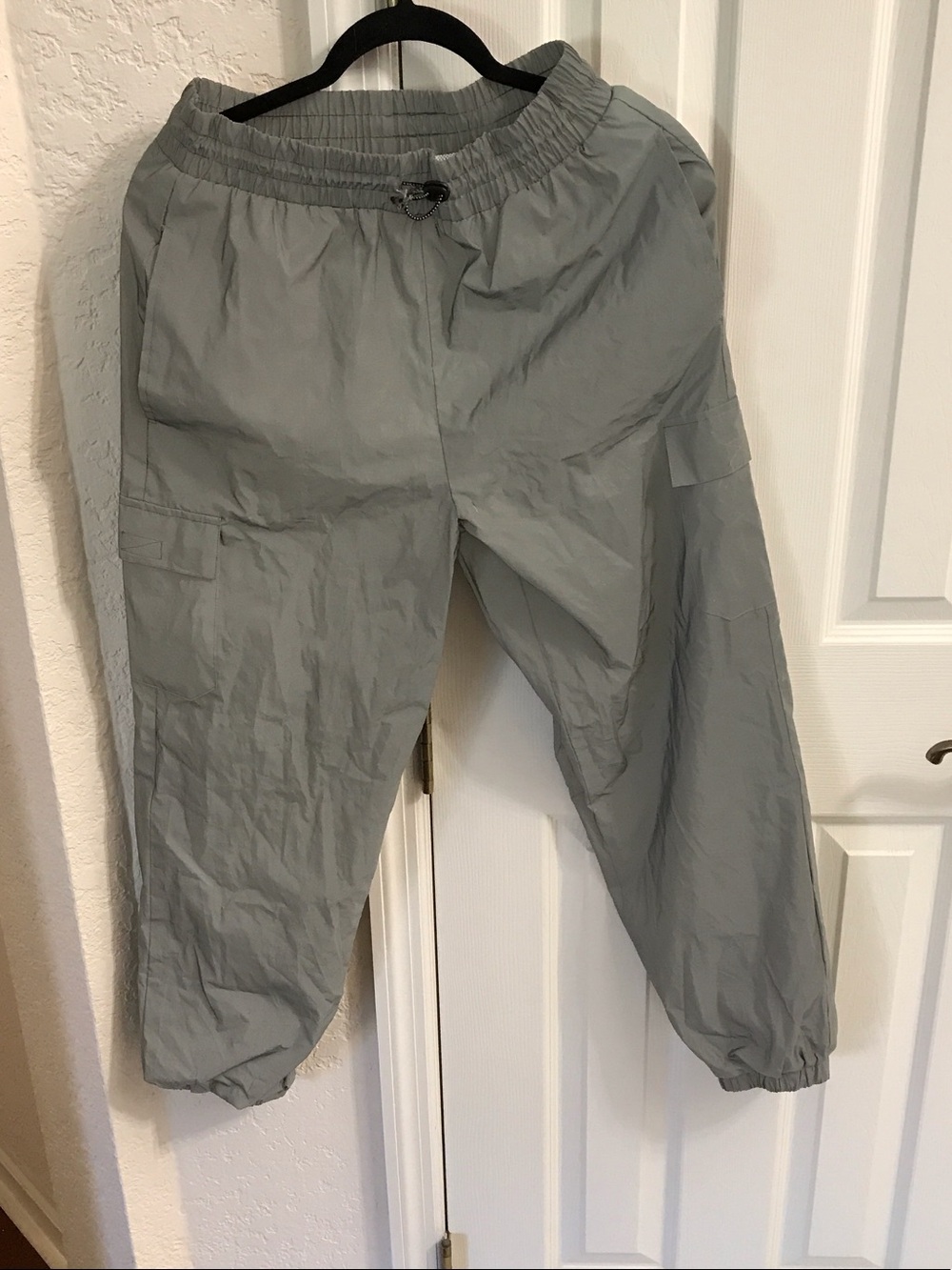 Forever 21 Light Gray Cargo Jogger Pants